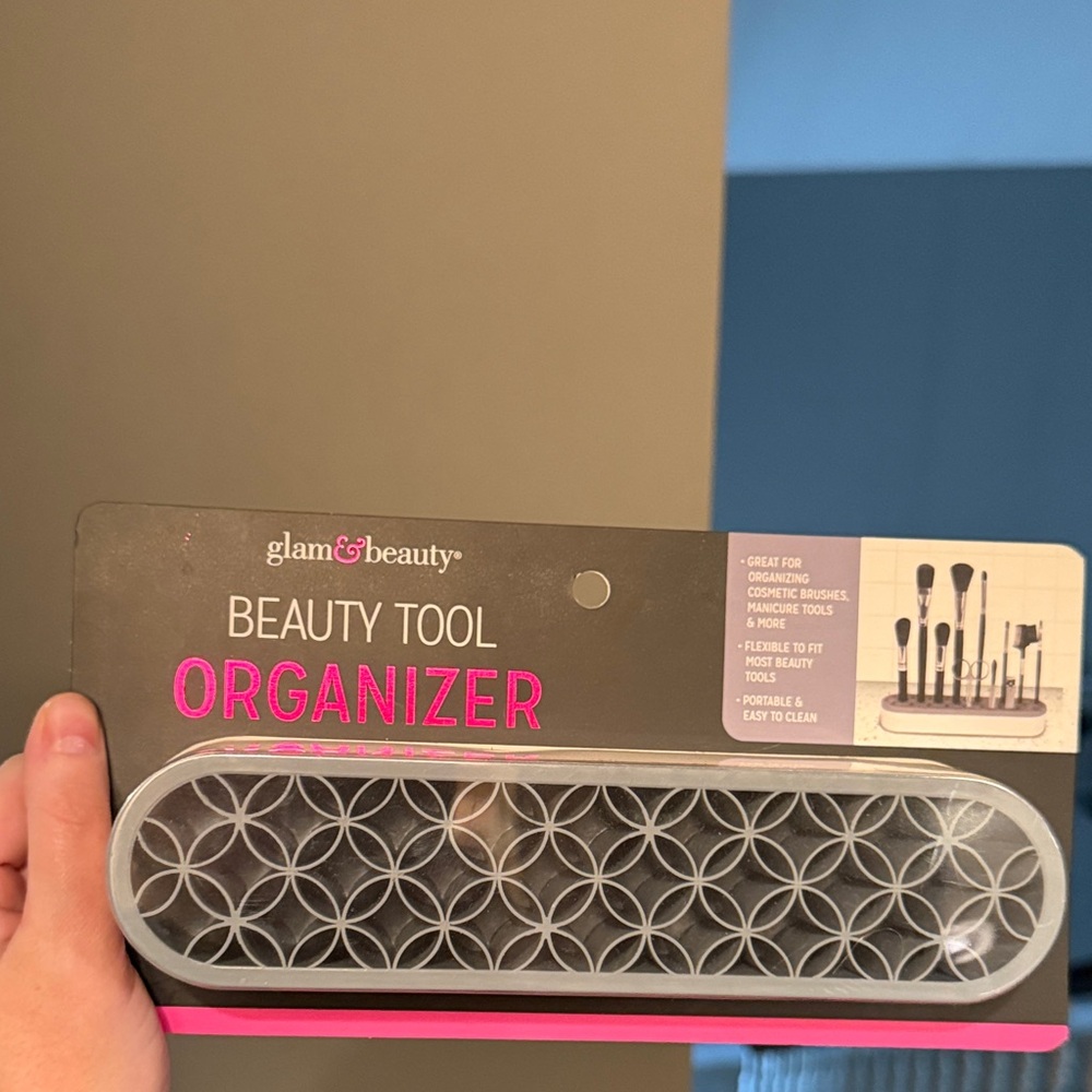 Gray Beauty Tool Organizer